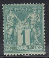 * N°61 - 1c Vert - TB - 1876-1878 Sage (Type I)