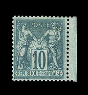 * N°65 - 10c Vert - Petit BDF - Signé A. Brun - TB - 1876-1878 Sage (Type I)