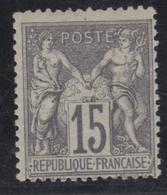 * N°66 - 15c Gris - TB - 1876-1878 Sage (Tipo I)