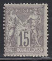 * N°66 - 15c Gris - TB - 1876-1878 Sage (Typ I)