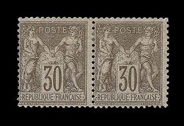 * N°69 - 30c Brun - Paire - TB - 1876-1878 Sage (Tipo I)