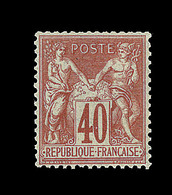 * N°70 - 40c Rouge Orange - TB - 1876-1878 Sage (Tipo I)