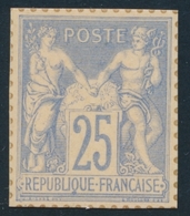 (*) N°79 - 25c Bleu - Dentelure Figurée - Signé Calves - TB - 1876-1878 Sage (Type I)