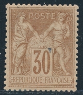 * N°80 - 30c Brun - TB Centrage - Charn. Légère - TB - 1876-1878 Sage (Type I)