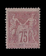 * N°81 - 75c Rose - Signé A. Brun - TB - 1876-1878 Sage (Type I)