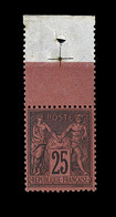 ** N°91 - 25c Noir S/rouge - TB - 1876-1878 Sage (Type I)