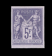 (*) N°95b - 5F - ND - Signé + Certif. Roumet - Emission Des Régents - TB - 1876-1878 Sage (Type I)