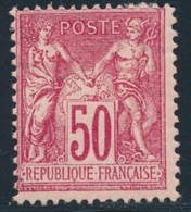 * N°98 - 50c Rose - TB - 1876-1878 Sage (Type I)