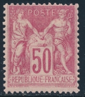 * N°104 - 50c Rose - TB - 1876-1878 Sage (Type I)