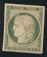 ** N°2 - 15c Vert Foncé S/jaune - TB - Unused Stamps