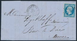 LAC N°14Ah - POST "F"S - Obl. PC + T15 Montiers S/SAUX - 28/10/59 - TB - 1849-1876: Klassik