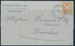 LAC N°69 - Obl. Cachet Espagnol Admon De Cambio - De 1876 - Pr Barcelone - TB - 1849-1876: Periodo Classico