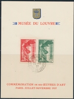 O N°354/55 - S/Feuillet Du Musée Du Louvre - 21/10/37 - TB - Unused Stamps