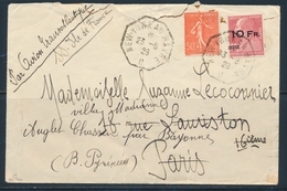 L N°3 + N°199 - Obl New-York - Au Havre - 23/6/28 - B/TB - 1927-1959 Postfris