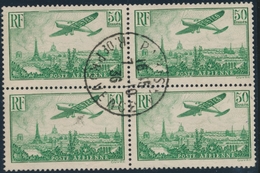 O N°14 - 50F Vert - Bloc De 4 - TB - 1927-1959 Neufs