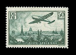 ** N°14b - 50F Vert Foncé - TB - 1927-1959 Mint/hinged