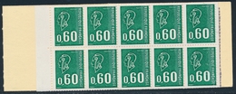 ** N°1815c - Carnet Ouvert - 0,60c Vert Gravé - TB - Autres & Non Classés