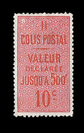 * N°2 - 10c Rouge - Dent. 12½ - Sig. Diéna -TB - Neufs