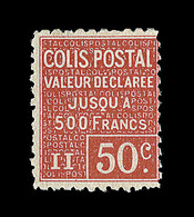 * N°56 - 50c Rouge - TB - Neufs