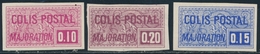 * N°156a/58a - 3 Val - ND - TB - Mint/Hinged