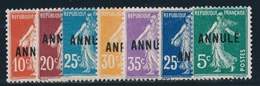 * N°137/139, 140 X2, 141, 142a CI1 - ANNULE - TB - Lehrkurse