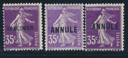 ** N°142 CI1/2, 142a CI1 - 3 Val - TB - Lehrkurse