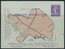 EP (Réf. STORCH) N°SEC K19 - Env. Pneu De Marseille - Neuve - TB - Letter Cards