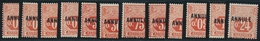 ** N°1/12 - 12 Val - Surch. ANNULE - TB - Other & Unclassified