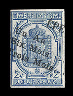 O N°2 - 2c Bleu - TB/SUP - Newspapers