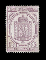 * N°10 - 5c Lilas - Comme ** - TB - Zeitungsmarken (Streifbänder)