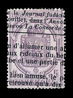 O N°10 - 5c Lilas - Certif. JF Brun - TB - Newspapers