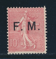 ** N°4 - 10c Rose - TB - Timbres De Franchise Militaire