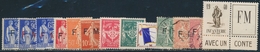 ** N°5/13 + N°1/4 Oblit. - TB - Military Postage Stamps