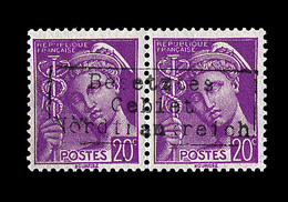 * COUDEKERQUE Mau N°33 - 20c Lilas Rose - Signé Darteyre - TB - Guerre (timbres De)