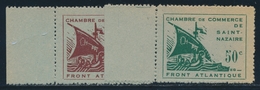 (*) SAINT NAZAIRE N°8/9 - BDF - Signé - TB - Guerre (timbres De)