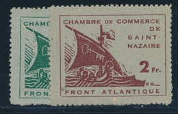 (*) SAINT NAZAIRE N°8/9 - Signé JF Brun - TB - War Stamps