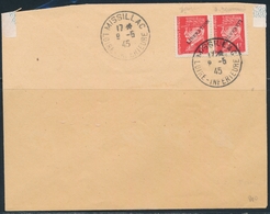 L POCHE DE SAINT NAZAIRE N°514 - Paire- Surch. LIBERATION Dt 1 Surch. Renversée - Obl. Missillac - 9/5/45 - TB - War Stamps