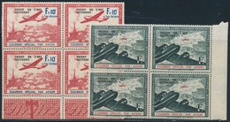 ** LEGION VOLONTAIRE FRANCAISE N°4, 5 - 2 Blocs De 4 - BDF - TB - War Stamps