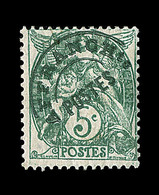 ** N°41c - 5c Vert - Surch. Verte - Signé Calves - Certif. Robineau - Très Rare - TB - 1893-1947