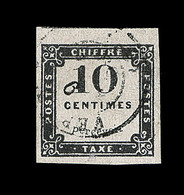 O N°1 - 10c Noir - BDF + Voisin - TB/SUP - 1859-1959 Mint/hinged