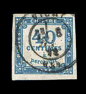 O N°7 - 40c Bleu - Signé Calves - TB/SUP - 1859-1959 Postfris