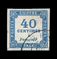 O N°7 - 40c Bleu - TB - 1859-1959 Neufs