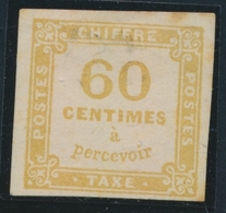 * N°8 - 60c Jaune Bistre  (petits Points De Rouss.) - Signé Calves - B/TB - 1859-1959 Mint/hinged