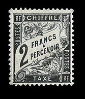 O N°23 - 2F Noir - Signé Calves  -TB - 1859-1959 Mint/hinged