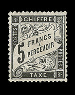 * N°24 - 5F Noir - TB - 1859-1959 Mint/hinged