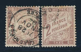 O N°25/26 - 1F Et 2F Marron - Signé Calves - TB - 1859-1959 Mint/hinged