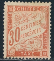 ** N°34 - 30c Rouge Orange - TB - 1859-1959 Mint/hinged