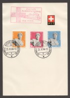 1944 50è Ann. Comité Interntl Olympique Zum 259-261 Sur Feuillet Train Du Comité Interntl Croix Rouge - Covers & Documents
