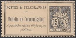 (*) TELEPHONE N°23 - 15c Noir - TB - Télégraphes Et Téléphones