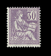 ** N°115a - 30c Violet - Chiffres Déplacés - TB - Unused Stamps